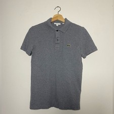 Lacoste Polo Shirt Size Small Grey Slim Fit Barely Worn