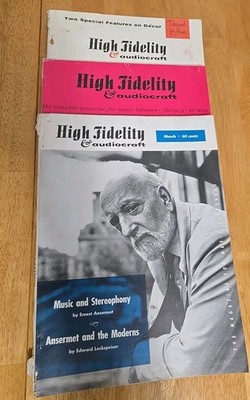 High Fidelity & AudioCraft  Magazine  Lot Of 3 1959