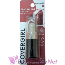 Covergirl Continuous Color Lipstick 430 Bistro Burgundy 0.13oz / 3g