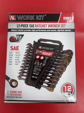 Work Kit 2207 12-piece Sae Ratchet Wrench Tool Set Work Kit 2207 12-piece Sae Ratchet Wrench Tool Set