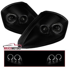 Black Smoke Projector Headlights Fits 2000-2005 Mitsubishi Eclipse Led Halo Lr Black Smoke Projector Headlights Fits 2000-2005 Mitsubishi Eclipse Led Halo Lr