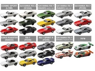 Kyosho 1/100 Mazda 28cars lot complete 787B RX-7 FD3S FC3S SA22C EUNOS MIATA F.S