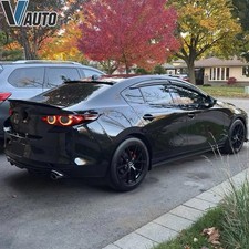 One Pair Red Led Tail Lights Drl Wanimation For 2019-2022 Mazda 3 Axela Sedan