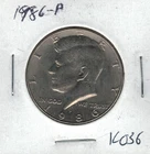 1986 P Kennedy Half Dollar K036 !!!Free Shipping!!!