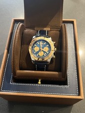 Breitling Chronomat 44 Blue Dial Steel & 18 Carat Yellow Gold – Full Set – UK Au