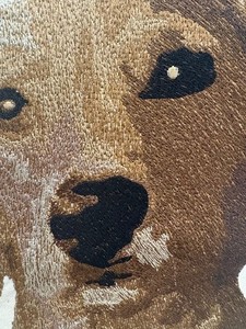 NEW William Sonoma Home x THE GEORGE Embroidered *RETRIEVER* DOG PILLOW COVER