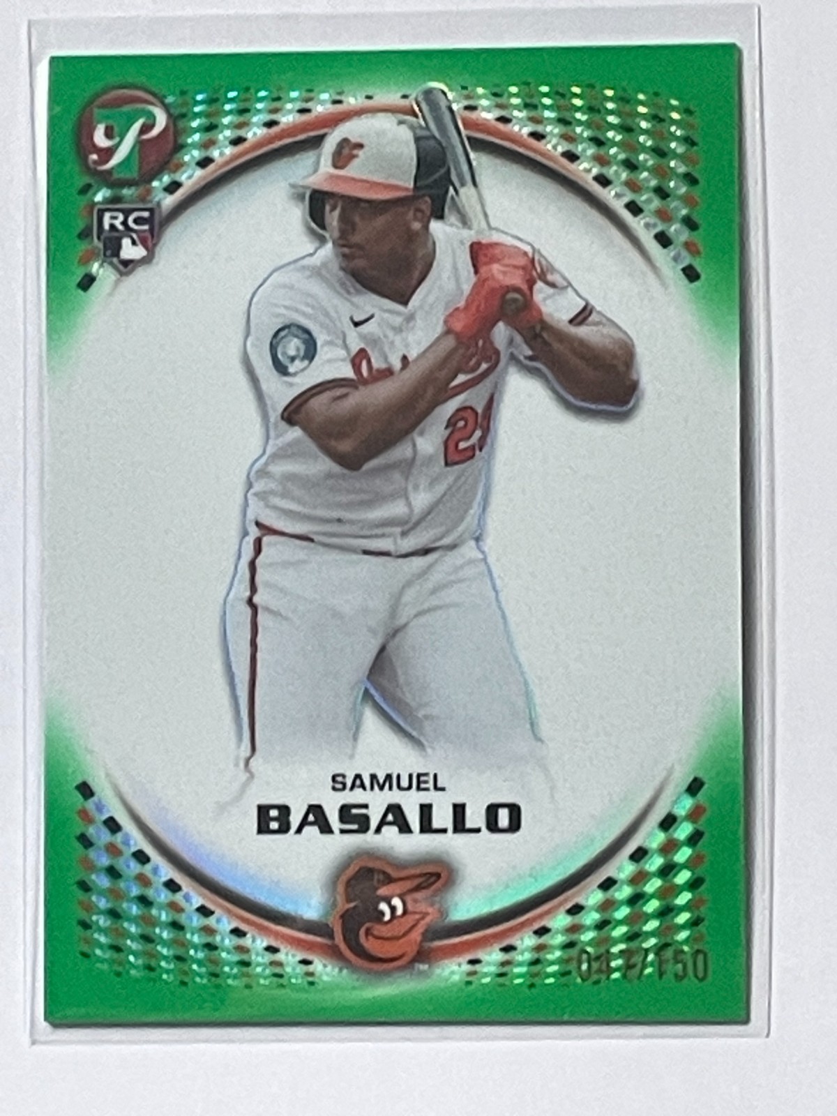 2026 Topps Prestine Samuel Basallo Green Refractor /150 *Rookie Card*