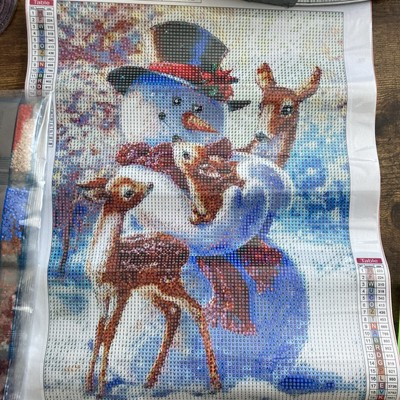 DIY Diamond Art Painting Kit 30x40cm, Diamond Crystal Art Leinwand Weihnachtsszene
