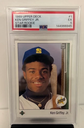 Ken Griffey Jr 1989 Upper Deck PSA 5 Star Rookie #1 Iconic Card RC