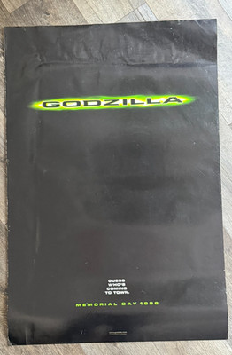 GODZILLA Movie Poster 1999 Vintage Zilla 2sided Advance 27x40 Kaiju Monster