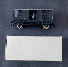 POCHER Tipo F 304 Scala H0 - vagone Merci - Carro Nero Porte - Omino. Leggi Desc