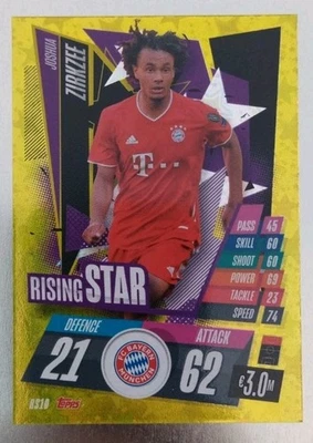 RARE JOSHUA ZIRKZEE ROOKIE NEW MINT CARD TOPPS UEFA CHAMPIONS LEAGUE 2020 #RS10 - Photo 1/2