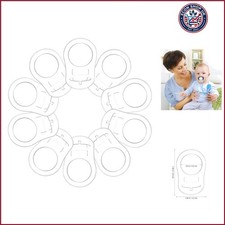 10 Pieces Silicone Adapter Rings Baby Holder and Clip MAM-Compatible Soft Tr...
