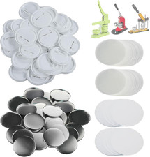 200 Sets 58Mm 2.25 In Blank Pin Back Buttons Parts for Button Maker Machine 58M