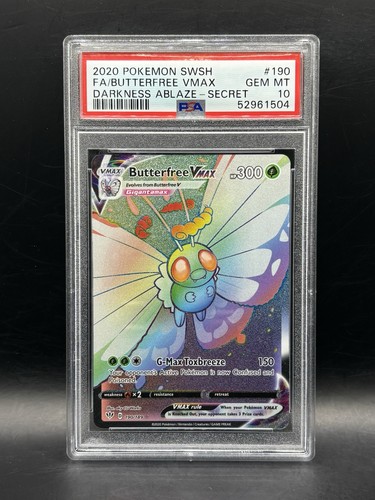 2020 Pokemon SWSH Darkness Ablaze Butterfree VMAX #190/189 PSA 10