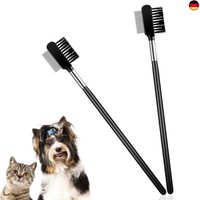 2 StüCke TräNenfleck Entfernung Kamm Hunde Augen Pflegekamm Doppelseitiger H