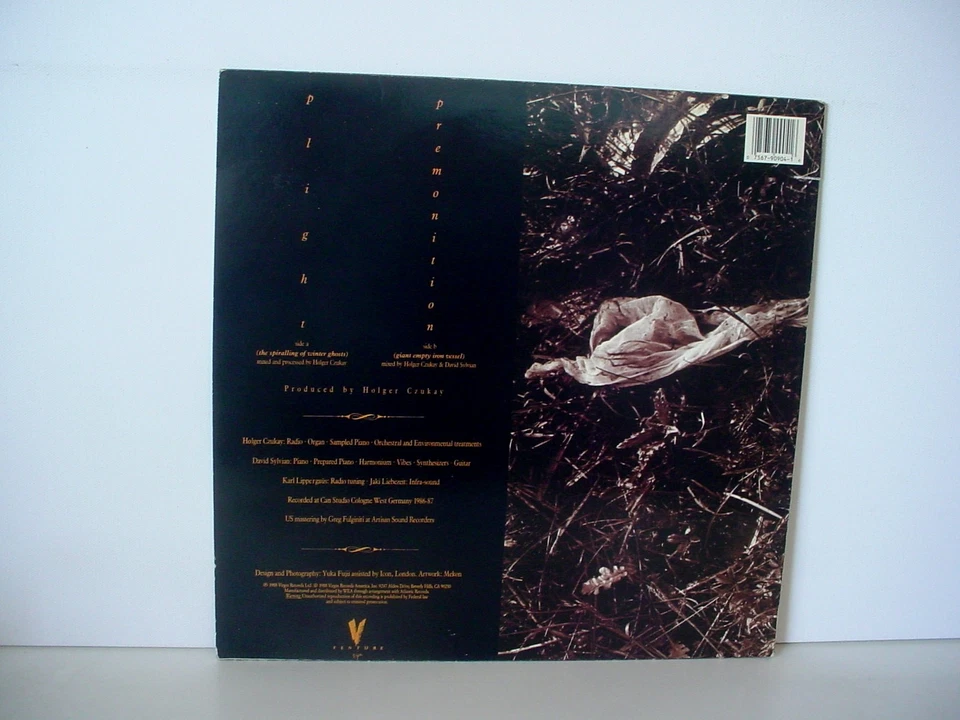 DAVID SYLVIAN and HOLGER CZUKAY Plight & Premonition PROMO 1988 Virgin Can Japan - Image 2 of 4