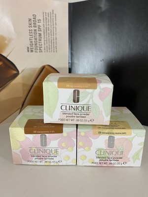 Clinique Blended Face Powder, Full Size, 0.88 OZ / 25 g, Choose Your Shade, New