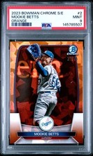 Mookie Betts 2023 Bowman Chrome Sapphire Edition Orange /75 PSA 9 #2