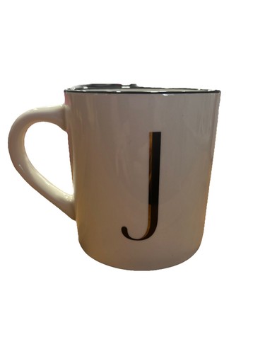 Threshold stoneware/12 oz coffee mug/ monogram letter J - Picture 4 of 5