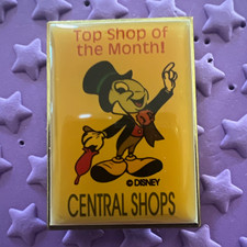 Disney Jiminy Cricket Central Shops Top Shop of the Month Rare Cast Member Pin