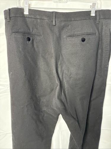 DOLCE & GABBANA Wool Dress Trousers Pants Black 52 Pleated Cuff Vintage Italy - Picture 5 of 9