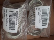 Metal Curtain Rings With Eyelets Pewter Fits Up To 1-1/4" Rod 2- Packs Of 14 28