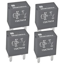 Relay 68083380AA Set of 12VDC 35A Pins SPST Automotive Power Relay 4
