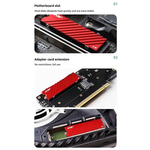 M.2 SSD NVME Heat Sink M2 2280 Solid State Hard Disk Aluminum Heatsink2056 - Afbeelding 4 van 6
