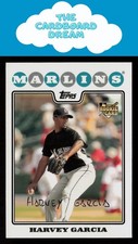 Harvey Garcia 2008 Topps #492 RC Rookie Florida Marlins Baseball Card. rookie card picture