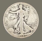 1941-D Liberty Walking Half Dollar Silver Coin Denver 50C