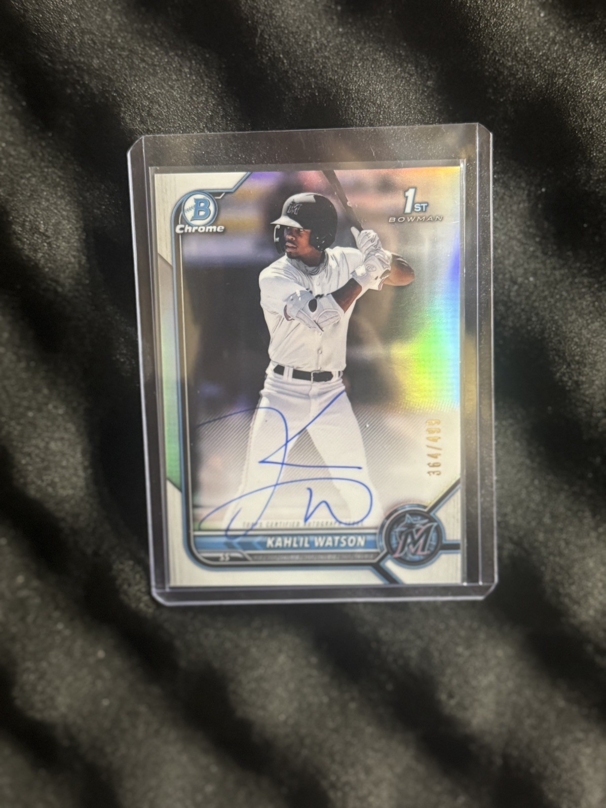 2022 Bowman Chrome Prospect Refractor /499 Kahlil Watson #CPA-KW Auto