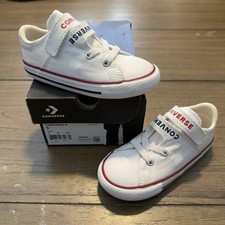 Chuck Taylor All Star Easy-On Infant Size 9 White Red Blue