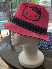 Hello Kitty by Sanrio Pink/Black Fedora Hat M/L Girls...New 