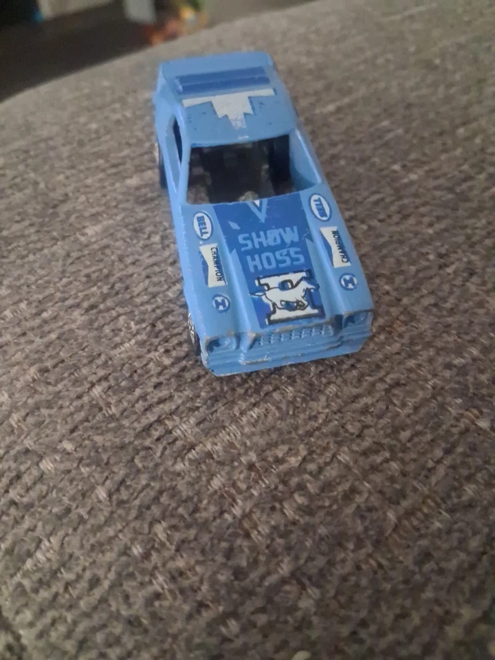 1969 Hot Wheels Black Walls BLUE Show Hoss Mustang II Funny Car Rare  - Image 4 of 4