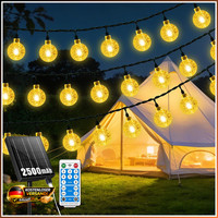 Solar Lichterkette AußEn 12M 60LED Wasserdicht 8 Modi Zeitsteuerung Garten