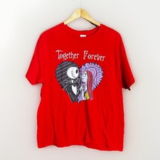 Disney Nightmare Before Christmas Shirt Size XL Jack Sally Together Forever