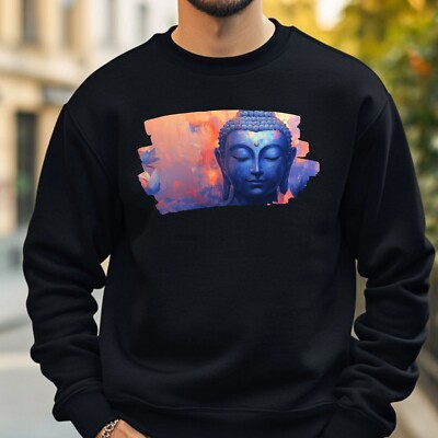 Buddha Portrait Sweatshirt Kuschelig und Perfekt für jeden Anlass S bis 4XL