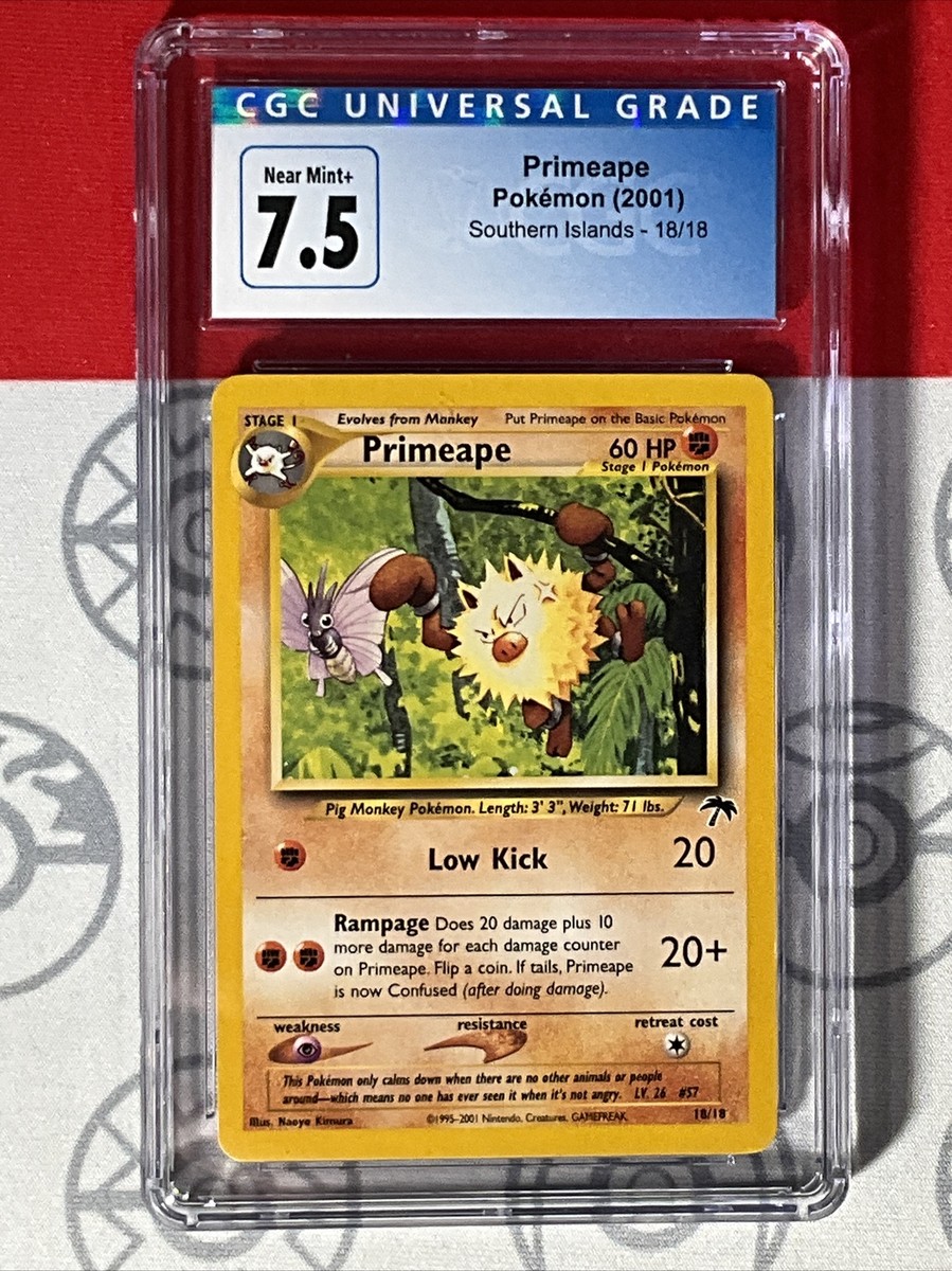 CGC 7.5 Primeape 18/18 Southern Islands Promo Pokemon TCG 2001
