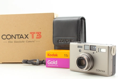VIDEO! [TOP MINT / Double Teeth] Contax T3 35mm Point & Shoot Film Camera JAPAN