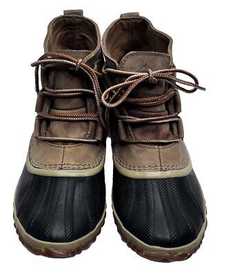 Sorel Out N About Duck Boots Womens Size 7 Tan Black