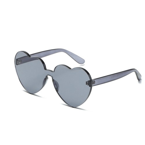 Heart Shape Sunglasses Rimless Transparent Heart Glasses Colorful Party Favors - Bild 17 von 27