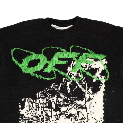 Black Ruined Factory Sweater Size 