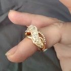 Hypoallergenic Gold Plated Stainless Steel Fashion Ring Cubic Zirconia 8 — photo 9