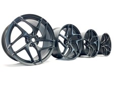 SET COMPLETO RUOTA FORGIATA ORIGINALE FERRARI 812 SUPERFAST GTS NERO SATINATO NERO 325270