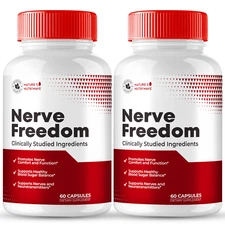 (2 Pack) Nerve Freedom Nerve Health Capsules, NerveFreedom Healthy Blood Support