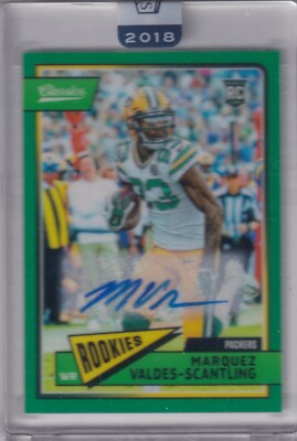 Marquez Valdes-Scantling 2018 Panini Honors Green Classics Prizm Rc Auto (35/49)