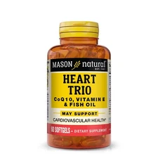Mason Natural Heart Trio Co Q10, Vitamin E & Fish Oil. Heart Health 60 Softgels