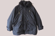 Matalan Ladies Black Hooded Parka With Fur Trim Uk 18 Rrp £45 Ln013 Aa 15