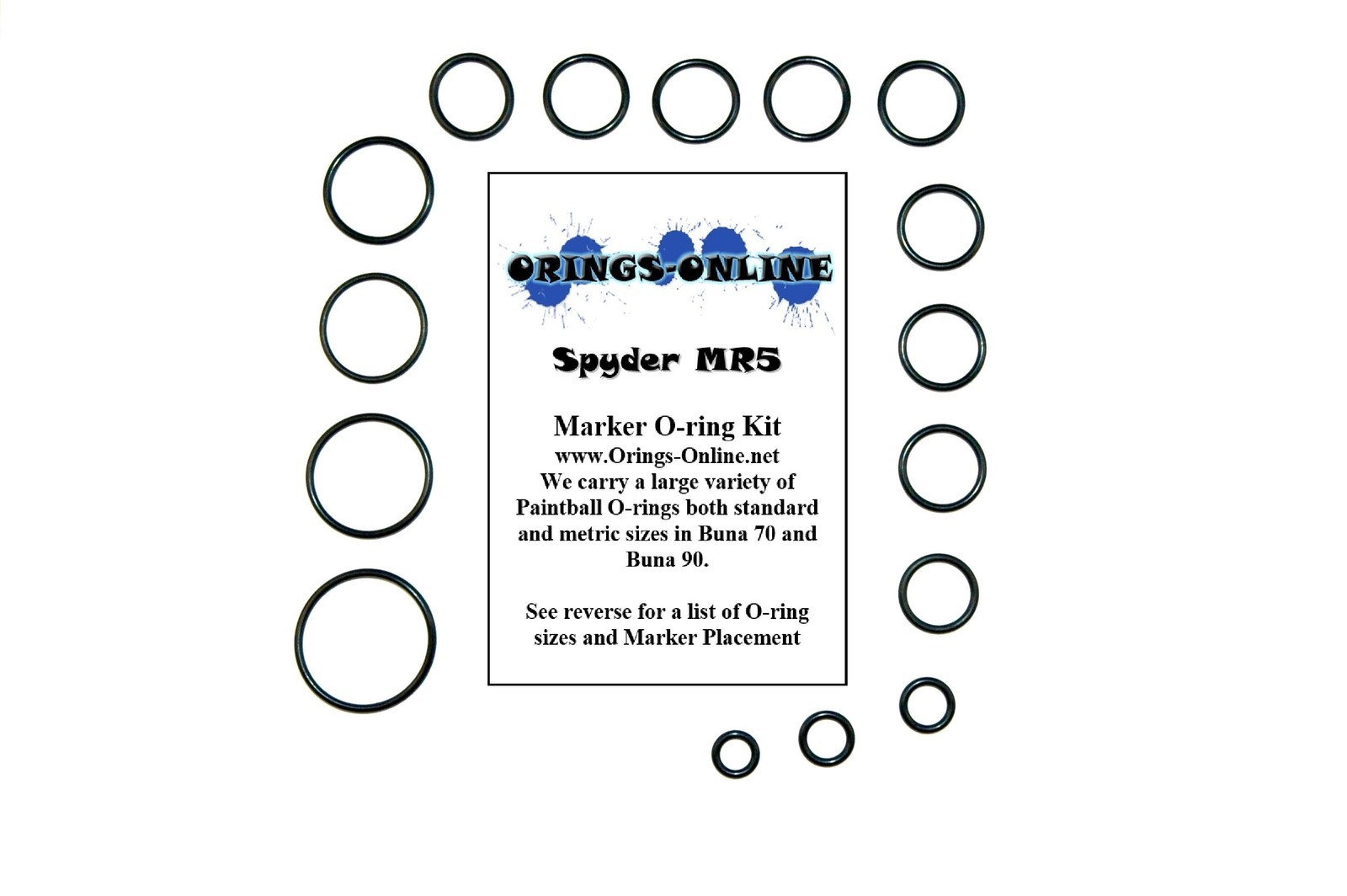 Spyder MR5 Paintball Marker O-ring Oring Kit x 4 rebuilds / kits